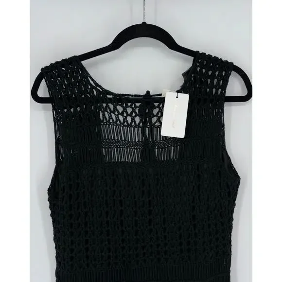 line and dot crochet dress Line & Dot Womens Carra Crochet Maxi Bodycon Dress
